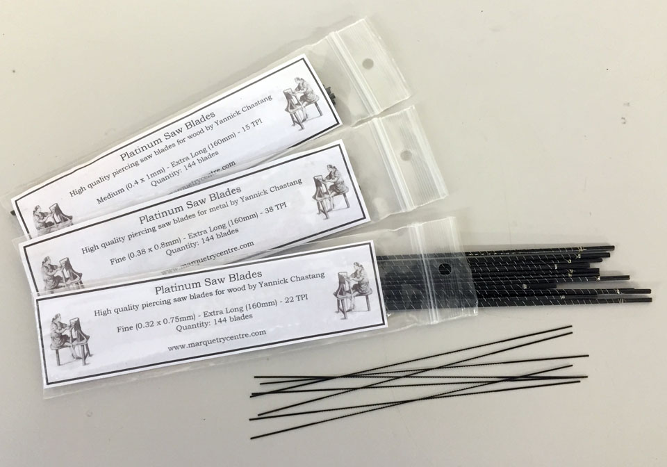 The Marquetry Centre » Platinum Saw blades, high quality piercing saw