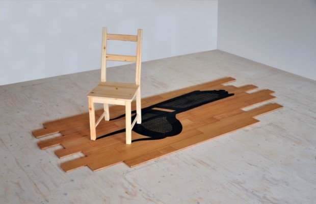final chair and marquetry